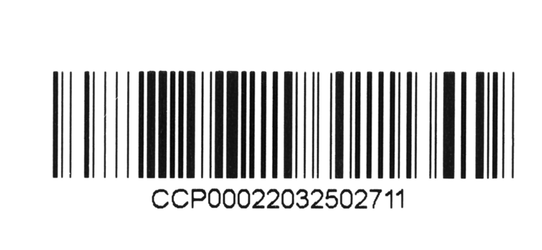 Bar code icon isolated on white, clipping path