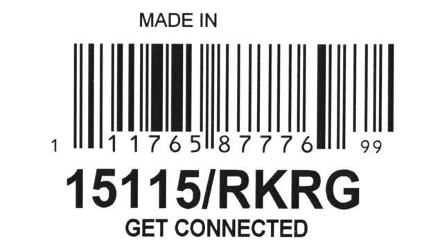 Bar code icon isolated on white, clipping path