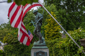 The Doughboy statue in Northborough.