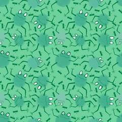 Cartoon animals seamless frogs pattern for wrapping paper and fabrics and kids clothes print and fashion textiles