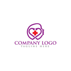 Woman logo with modern line art style for beauty salon and business 
