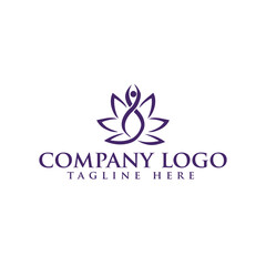 Lotus Beauty Spa, Salon Logo template.