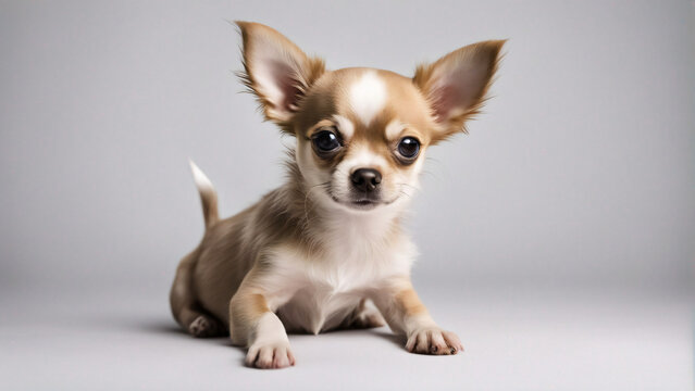 Chihuahua Puppy On White Background