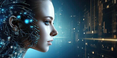 Artificial Intelligence and Communication Concept