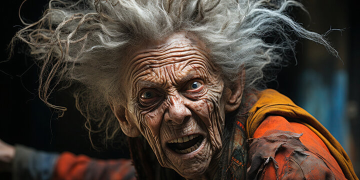 ugly old woman