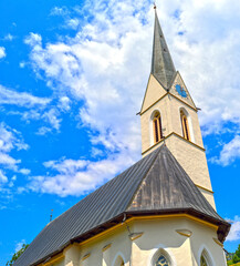 Reformierte Kirche in K&uuml;blis im Pr&auml;ttigau, Graub&uuml;nden 