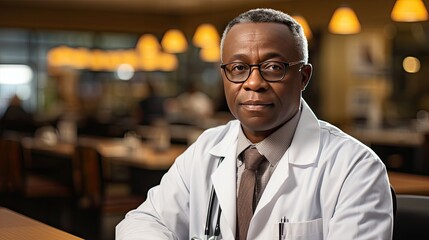 Fototapeta premium Portrait of a Mature Male Doctor