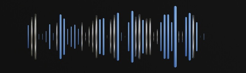 Music audio visualizer banner isolated background texture