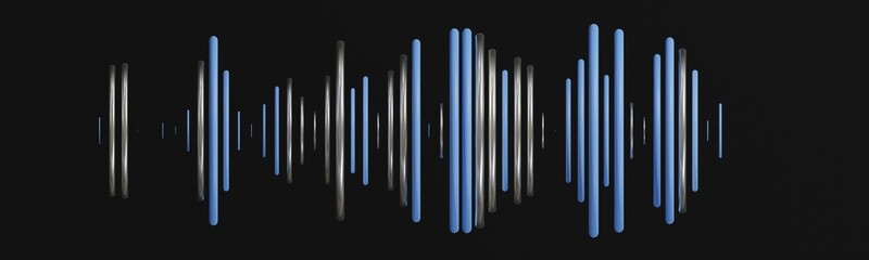 Music audio visualizer banner isolated background texture