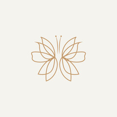Butterfly Logo, Animal Design With Beautiful Wings, Decorative Animals, Product Brands