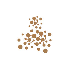 Neuron Logo, Cel Dna Network Vector, And Particle Technology, Simple Illustration Template Design