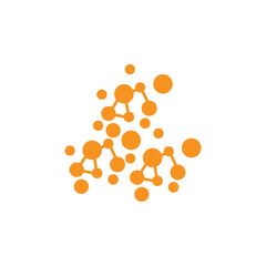 Neuron Logo, Cel Dna Network Vector, And Particle Technology, Simple Illustration Template Design