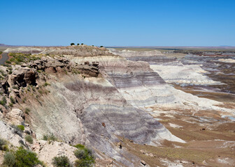 Landscape photograph taken at Petrified Forest National Park in Arizona.