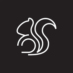 Rabbit line art logo design image , logo line rabbit , logo rabbit line icon 