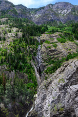 Fototapeta na wymiar Landscape photograph taken from the Million Dollar Highway in Colorado. 