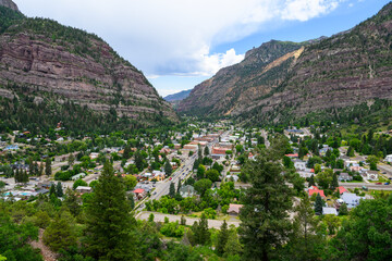 Photograph of the town of Ouray, Colorado.
