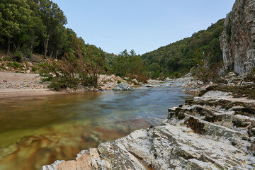 Riu Calaresu-Fluss in Sardinien, Italien