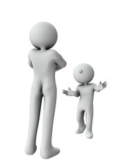 親に対して、たくさんの質問をなげかける幼い子供。