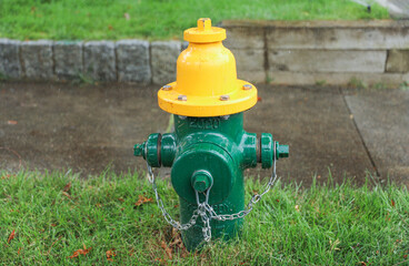  fire hydrant on a city street, a crucial icon of safety and preparedness, symbolizing firefighting...