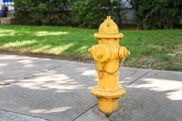  fire hydrant on a city street, a crucial icon of safety and preparedness, symbolizing firefighting...