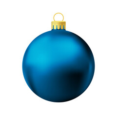 Blue Christmas tree ball