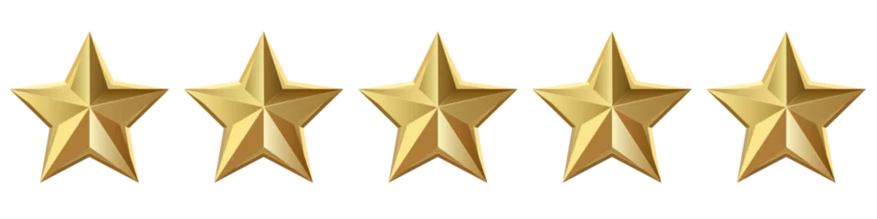 Five golden stars product rating review for apps and websites © Eugene B-sov