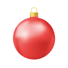 Red Christmas tree ball