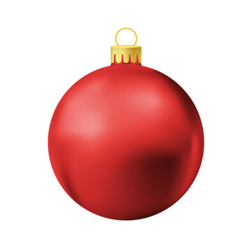 Red Christmas tree ball