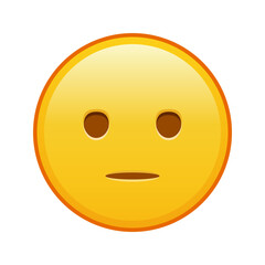 Yawning face Large size of yellow emoji smile