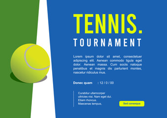Great simple tennis background design for any media