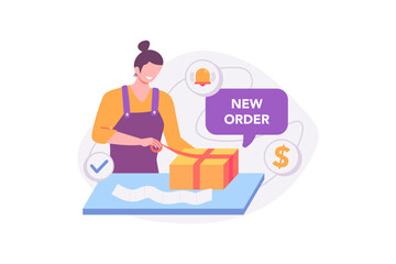 Seller Packaging Illustration