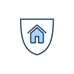 house insurance icon vector. house protection sign and symbol