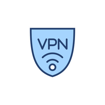 Vpn icon vector. Private network sign and symbol. virtual private network icon.