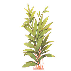 stylized plant texture for anime and cartoon