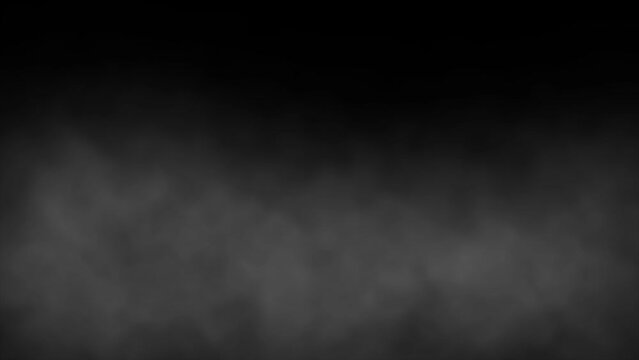 Animation of fog on black background