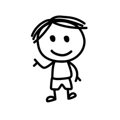 children line sketch