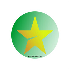 Obraz premium star and moon vector graphic logo design