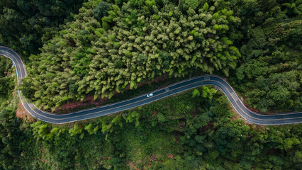 Drone aerial photography, Tiandaohu is located in Hushi Town, Chishui City, Guizhou Province, China. 