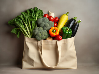 vegetables and fruits from farm market  top view 
