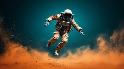 Fototapeta premium astronaut in space