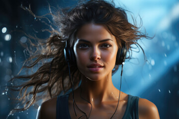 Naklejka premium Woman running
