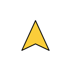 Compass icon vector for web and mobile app. arrow compass icon sign and symbol