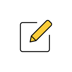 Edit icon vector for web and mobile app. edit document sign and symbol. edit text icon. pencil. sign up