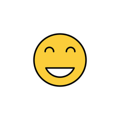 smile icon vector for web and mobile app. smile emoticon icon. feedback sign and symbol