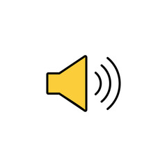 Speaker icon vector for web and mobile app. volume sign and symbol. loudspeaker icon. sound symbol