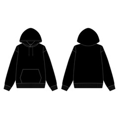 Streetwear Black Hoodie Template