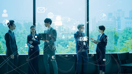 ビジネスネットワーク　IoT　ICT