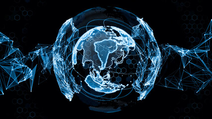 グローバルネットワーク - obrazy, fototapety, plakaty