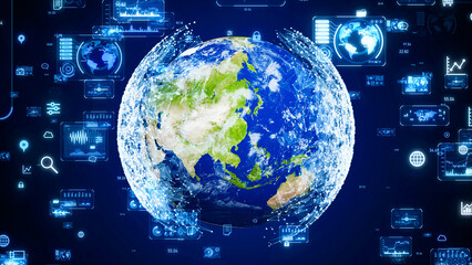地球とデータ © metamorworks