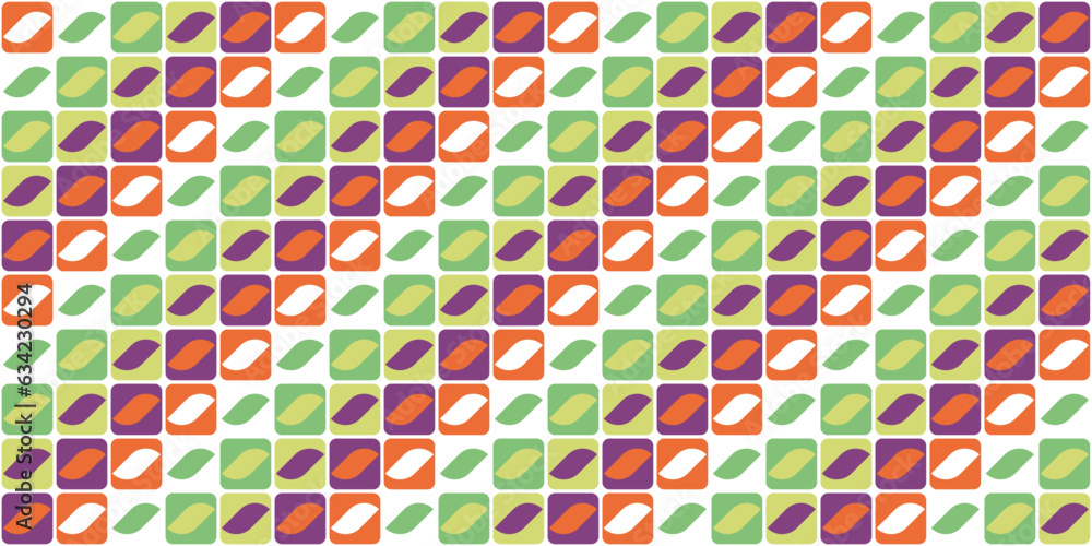 Leinwandbilder tile with diagonal pattern, seamless pattern, bright shapes inside the tile. minimalism. pattern for